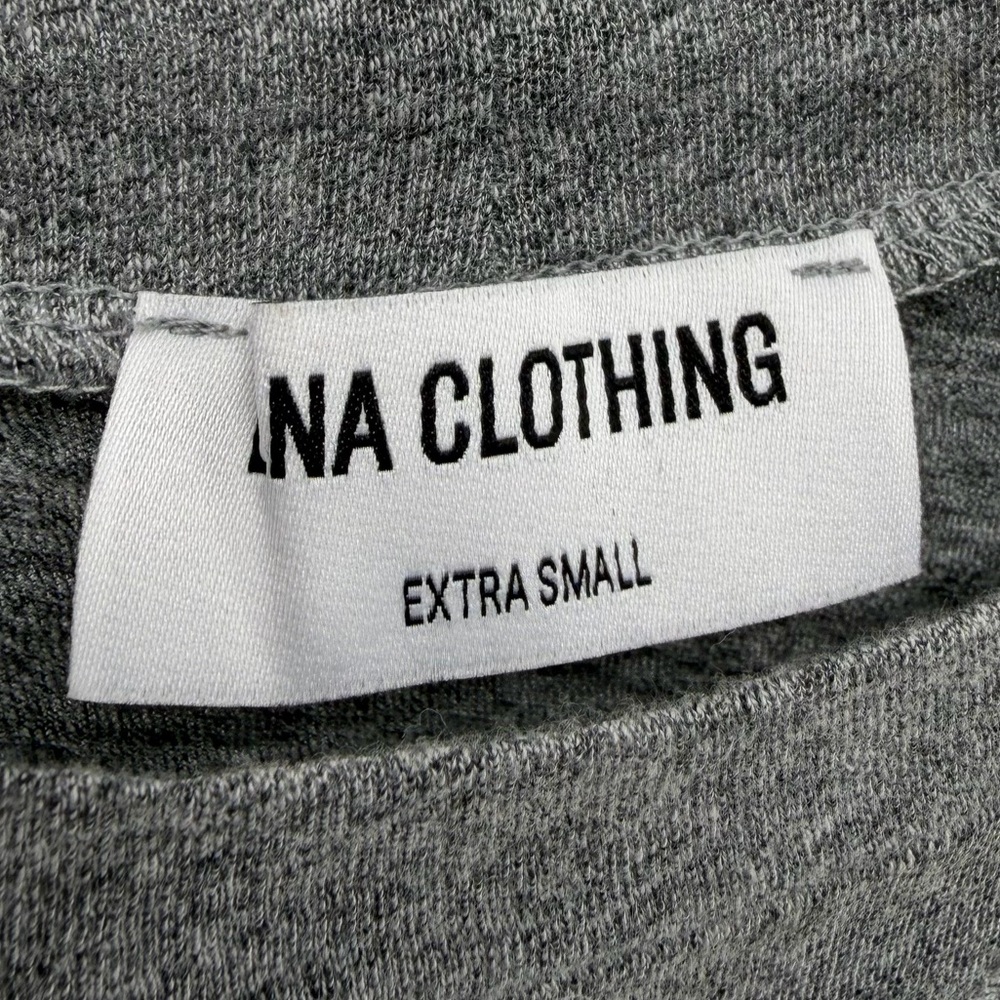 LNA Cap Sleeve Muscle Tee in Grey, 100% Cotton, Women's XS - Picture 4 of 5